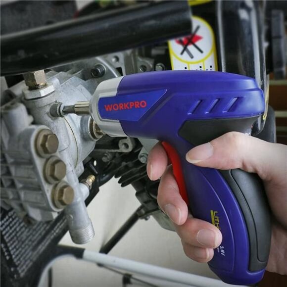 125-Piece Household Tool Kit – 3.6V Rechargeable Screwdriver w/ 13" Tool Bag - Picture 5 of 7